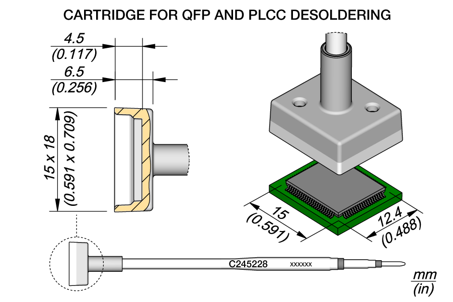 C245228 - QFP Cartridge 12.4 x 15